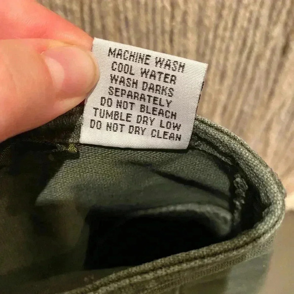 Y2K 90s BDG OLIVE GREEN OINK STITCH FLARE SKIRT - Picture 7 of 7